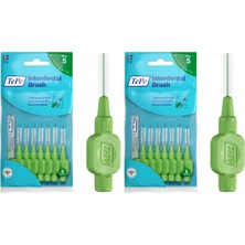 1001 0.8 mm - Yeşil Diş Arayüz Fırçası (1x 6 Adet) (2 Paketi)
