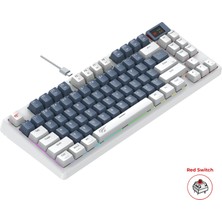 1001 Gamenote KB884L Rgb Mekanik Türkçe Klavye 1.06INÇ Tft-Lcd Ekran - Red Switch