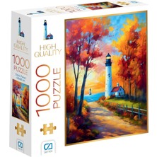 1001 Deniz Feneri 1000 Parça 2,2mm Kalınlık 48X68CM Profesyonel Hobi Puzzle Yapboz Serisi