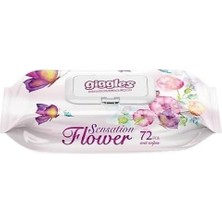 1001 Islak Havlu 72'li Sensation Flower 1 Paket