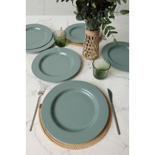 1001 Yeşil Assos Servis Tabağı 28 cm 6 Adet 326