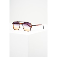 1001 Royal Eyewear RE0039 Metalik Leopar Güneş Gözlüğü
