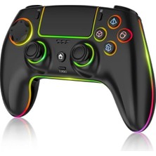 1001 Kablosuz Rgb Işıklı Gamepad – Ps4, Pc, Switch, Android, Ios & Steam Deck Uyumlu