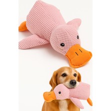 1001 Köpek Oyuncağı Ördek Şekilli Peluş Sesli ve Hışırtılı Dayanıklı Çiğneme ve Isırma Oy