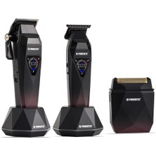 1001 TR-5800 Saç-Sakal-Ense-Günlük Tıraş Makinesi 3'lü Set (0.5mm Tarak Dahil)