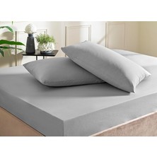 Taç Color Dreams Queen Size Fitted Çarşaf Seti Antrasit