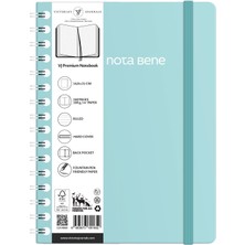 1001 Nota Bene Spiralli Premium Sert Kapak Defter, 14.8X21 Cm, Çizgili