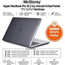 1001 MacBook Pro 16.2 Inç Kılıf A2485 A2780 A2991 A3403 A3186 A3428 A3429 Uyumlu Kristal Parlak Şeff