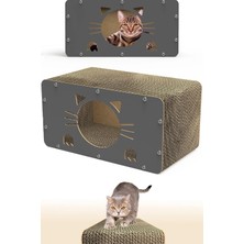 1001 Tırmata Doğal Karton Kedi Tırmalaması Kedi Tırmalama Kanepesi Tahtası Kedi Tırmalama Evi (Kar