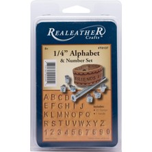 1001 Metal Alfabe ve Rakamlar Damga Seti 1/4 Inç