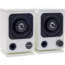 1001 Desktop Beyaz Hi-Fi 100W Stereo Hoparlör