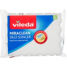 1001 169072 Miraclean Silgi Sünger 2'li, Beyaz, Düz