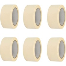 1001 6 Adet Maskeleme Bandı Boya Bandı 48MM x 25M Kağıt Bant