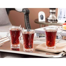 1001 Felecia 4-Lü Çay Fincanı Şeffaf