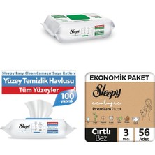 1001 Beyaz Sabun Katkılı (2x) + Çamaşır Suyu Katkılı (2x) + Ecologic Ekonomik Paket Bebek Bezi 3 N