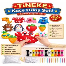 1001 12 Adet Çocuklar Için Kendin Yap Montessori Keçe Dikiş El Sanatları Seti 3 Yaş Üzeri Çocukla