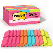 1001 Mini Notlar, 3,8x5 Cm, 24 Ped, Amerika'nın 1 Numaralı Favori Yapışkan Notları, Poptimistik Kole