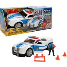 1001 Oyun Set Rescue Force Polıce Patrol Car Ses/ışık