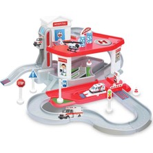 1001 2 Katlı Hastane Garaj Seti ve Mega Pist