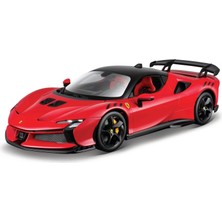 1001 Ferrari SF90 Xx Stradale, Araba Diecast 1:24, Detay Supercar Replica Kapı ve Kutulu, Ferrari Lisans