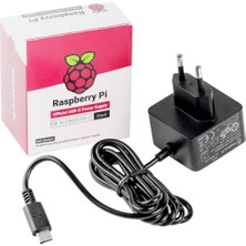 1001 Raspberry 4596 Pi - Raspberry Pi 4 Model B, Usb-C, 5.1V, 3A Için Resmi Güç Kaynağı