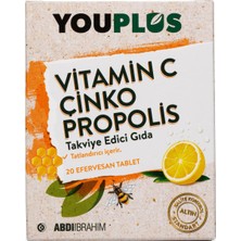 1001 Vitamin C, Çinko & Propolis 20 Efervesan Tablet