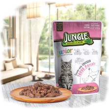 Jungle Pouch Yavru Kedi Tavuklu Jelli Yaş Mama 100 gr
