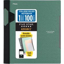 1001 Advance 820012C-ECM Spiral Defter ve Çalışma Uygulaması, 1 Konu, Üniversite Çizgili, 21,5 cm x