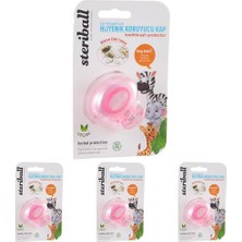 1001 Diş Fırçası Için Koruyucu Hijyenik Fil Kids Kap, Çok Renkli (4 Paketi)