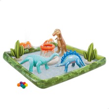 1001 56132 Jurasik Park Şekilli Oyun Havuzu 201X201 Cm, Su Sporları, Plaj Malzemesi, Şişme Ürün, Y�