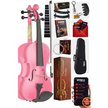 1001 HGA34PİNK-TYS Pembe 3/4 Çocuk Kemanı Full Set (10-13 Yaş Için)