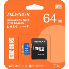 1001 Sd Microsd Card 64GB Sdxc (Uhs-I Class 10) Ada Perakende