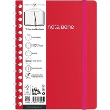 1001 Note Bene 9264 Premıum Notebook Spiralli Sert Kapak A5 100GR.160 Syf. Çizgili De