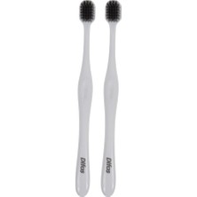 1001 Black&white Ikili Diş Fırçası 2li Paket