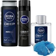 1001 Men Erkek Deep Dimension Duş Jeli 500ML, Tıraş Jeli 200ML ve Tıraş Sonrası Losyon 100ML, Lif H