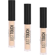 1001 Just Touch Liquid Concealer No: 01 - Niacinamide ve Vitamin E Içerikli Kapatıcı (3 Paketi)