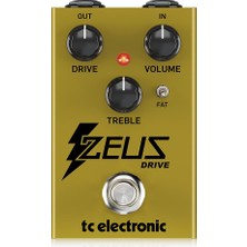 1001 Zeus Drıve Overdrıve Efsanevi Dinamik Overdrive Boost Pedalı, Fat Mod Anahtarı ve Isteğe Bağlı