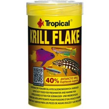 Tropical Krill Flakes Tropikal Balıklar Için Krill Içerikli Pul Balık Yemi 100 ml 20GR