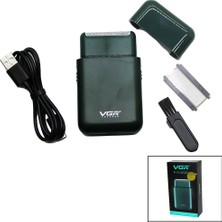 Beruflic Seyahat Tipi 2ın1 Sıfır Sakal - Çizim Traş Makinesi USB Şarjlı V-390 BX40