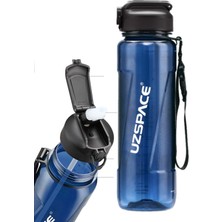 1001 Fiftyfifty Pipetli 1000ML -Büyük Boy- Tritan Su Matarası Lacivert