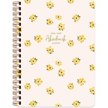 1001 Keskin 16 * 23 Spiralli Akademik Ajanda - Amber
