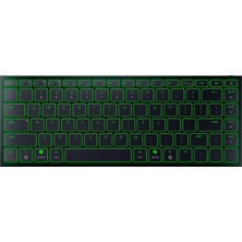 1001 Joro Portable Keyboard - Kompakt Arkadan Aydınlatmalı Kablosuz Klavye - Bluetooth - Düşük Profi