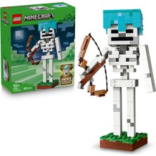 1001 Minecraft Iskelet 21594 | 10 Yaş ve Üzeri Çocuklar Için Yay, Ok ve Elmas Miğfer Aksesuarları