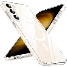 1001 Samsung Için Kılıf Kamera Korumalı Magsafe Wireless Şarj Özellikli Şeffaf Kılıf (Galaxy A16