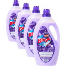 1001 Çamaşır Yumuşatıcısı Standart Lavanta Rüzgarı 3000 ml (4 Paketi)