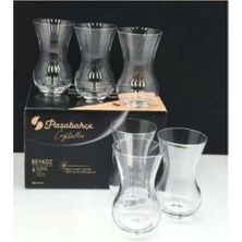 1001 64061 Nude Beykoz Çay Bardağı 6 Adet - 135 cc Crystallin Orjin. Kutulu Kristal Çay Bardağı Nrn