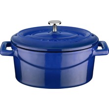 1001 Metal Oval Mini Tencere, Mavi