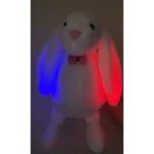 1001 LED Işıklı, Uyku Arkadaşı Uzun Kulak Bunny Peluş Tavşan 65CM Beyaz