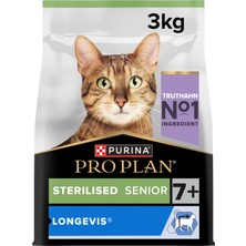 1001 Senior Hindili Kuru Kısırlaştırılmış Kedi Maması 3 kg