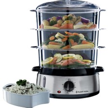 1001 19270-56 Buharlı Pişirici, 9 L, 800 Watt, 60 Dakika Zamanlayıcı, Bulaşık Makinesinde Yıkanabi